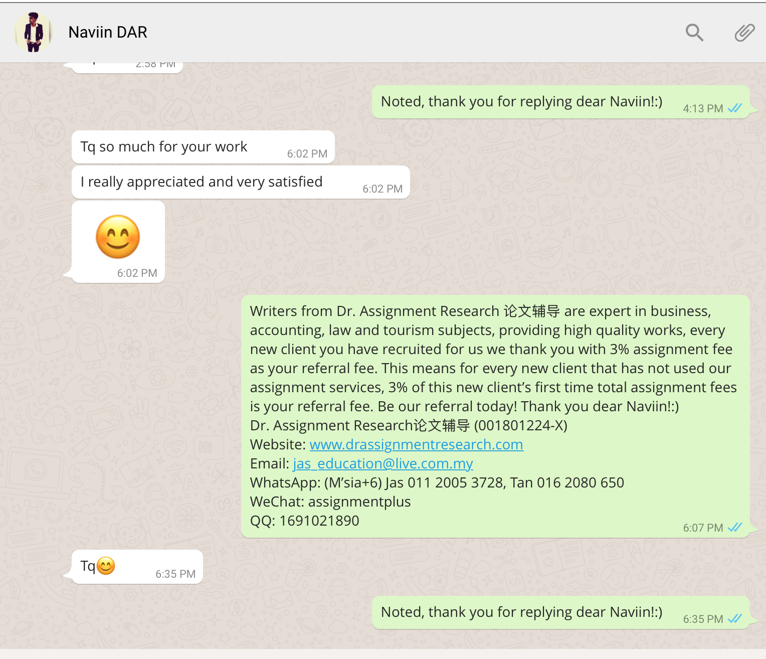 On 22.11.2016 our client said he is very satisfied with our research work done =)